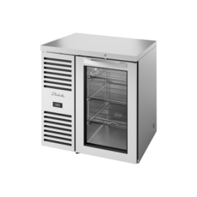 TRUE - Réfrigérateur Bar, Ext. en acier inox / 1PV / L813 x P631 x H881 mm