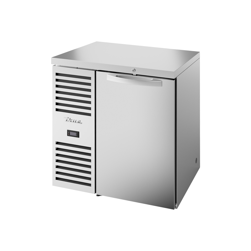 TRUE - Réfrigérateur Bar, Ext. en acier inox / 1P / L813 x P631 x H881 mm