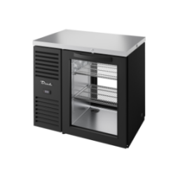 TRUE - Réfrigérateur bar "Traversant", Ext noir / 2PVT / L914 x P631 x H881 mm