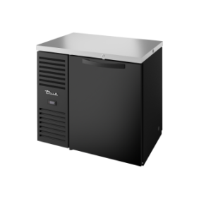 TRUE - Réfrigérateur bar "Traversant", Ext noir / 2PT / L914 x P631 x H881 mm