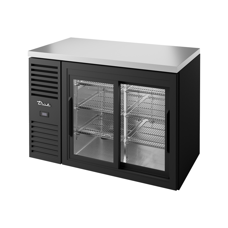 TRUE - Réfrigérateur Bar, Ext Noir / 2PCV / L1219 x P631 x H881 mm