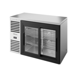 TRUE - Réfrigérateur de bar, Ext. en acier inox / 2PCV / L1219 x P631 x H881 mm