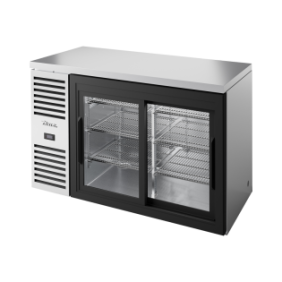 TRUE - Réfrigérateur Bar, Ext. en acier inox / 2PCV / L1321 x P631 x H881 mm