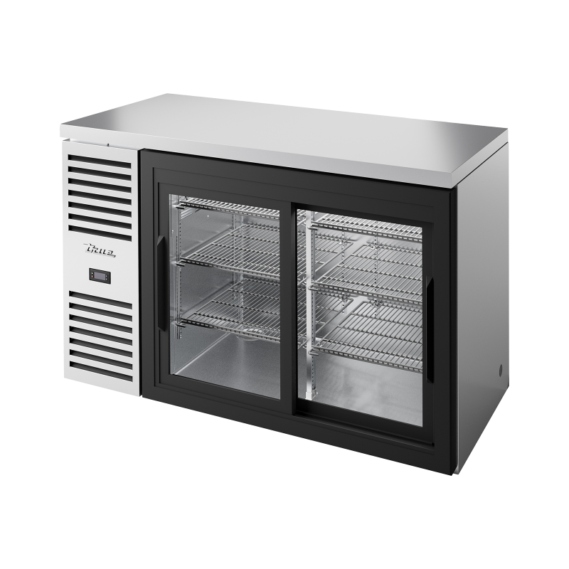 TRUE - Réfrigérateur Bar, Ext. en acier inox / 2PCV / L1321 x P631 x H881 mm