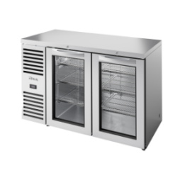 TRUE - Réfrigérateur Bar, Ext. en acier inox / 2PV / L1321 x P631 x H881 mm