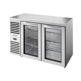 TRUE - Réfrigérateur Bar, Ext. en acier inox / 2PV / L1321 x P631 x H881 mm