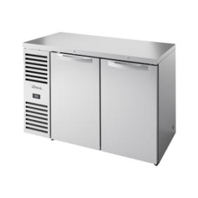 TRUE - Réfrigérateur Bar, Ext. en acier inox / 2P / L1321 x P631 x H881 mm