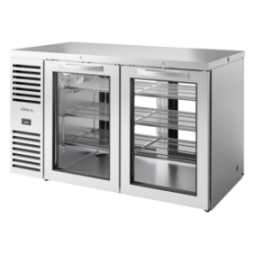 TRUE - Réfrigérateur bar Traversant acier inox / 2PVx2 / L1524 x P631 x H881 mm
