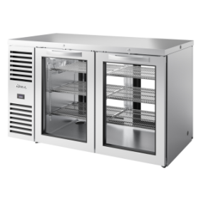 TRUE - Réfrigérateur bar Traversant acier inox / 2PVx2 / L1524 x P631 x H881 mm