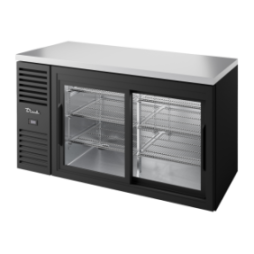 TRUE - Réfrigérateur Bar, Ext. Noir / 2PCV / L1524 x P631 x H881 mm