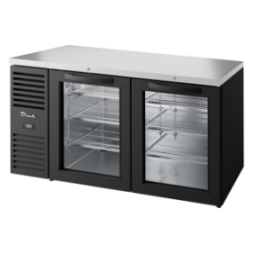 TRUE - Réfrigérateur Bar, Ext. Noir / 2PV / L1524 x P631 x H881 mm
