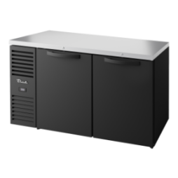 TRUE - Réfrigérateur Bar, Ext. Noir / 2P / L1524 x P631 x H881 mm