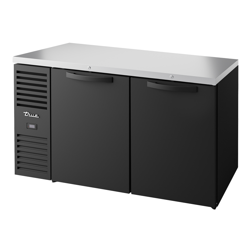 TRUE - Réfrigérateur Bar, Ext. Noir / 2P / L1524 x P631 x H881 mm