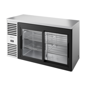 TRUE - Réfrigérateur Bar, Ext. en acier inox / 2PCV / L1524 x P631 x H881 mm
