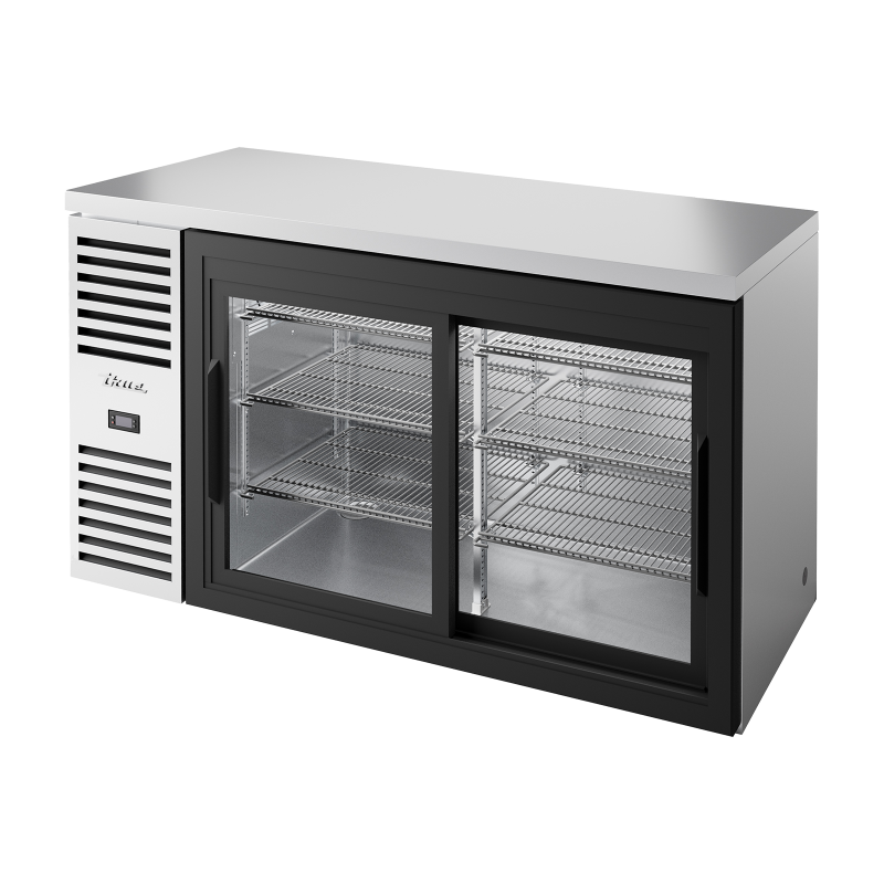 TRUE - Réfrigérateur Bar, Ext. en acier inox / 2PCV / L1524 x P631 x H881 mm