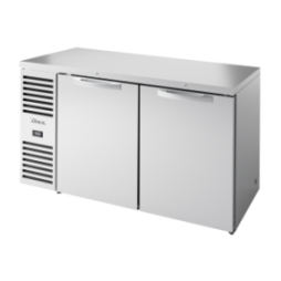 TRUE - Réfrigérateur Bar, Ext. en acier inox / 2PV / L1524 x P631 x H881 mm