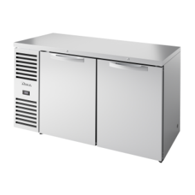 TRUE - Réfrigérateur Bar, Ext. en acier inox / 2PV / L1524 x P631 x H881 mm