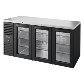 TRUE - Réfrigérateur Bar, Ext. Noir / 3PCV / L1829 x P631 x H881 mm