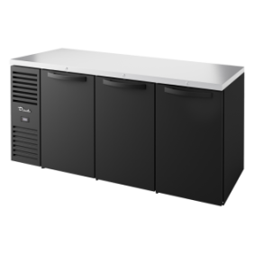 TRUE - Réfrigérateur Bar, Ext. Noir / 3PV / L1829 x P631 x H881 mm