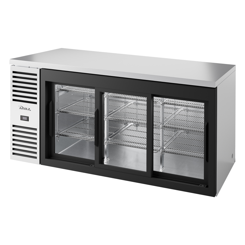 TRUE - Réfrigérateur Bar, Ext. Noir / 3P / L1829 x P631 x H881 mm