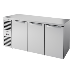TRUE - Réfrigérateur Bar, Ext. en acier inox / 3PV / L1829 x P631 x H881 mm