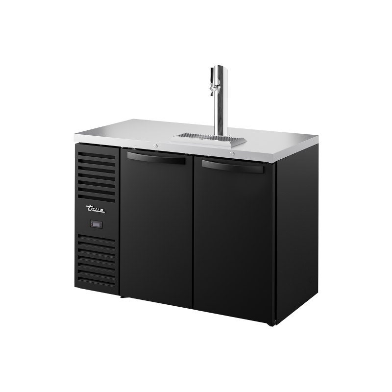TRUE - Refroidisseur - Distrib. bière, Noir Ext - 1P-1PV - L1219 x P631 x H881
