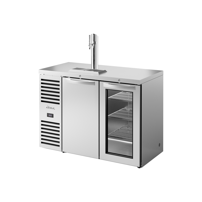 TRUE - Refroidisseur - Distrib. bière, Noir Ext - 2P - L1219 x P631 x H881