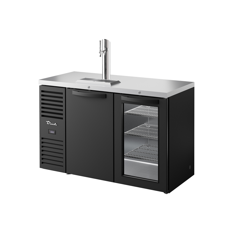 TRUE - Refroidisseur - Distrib. bière, acier inox - 2P - L1219 x P631 x H881