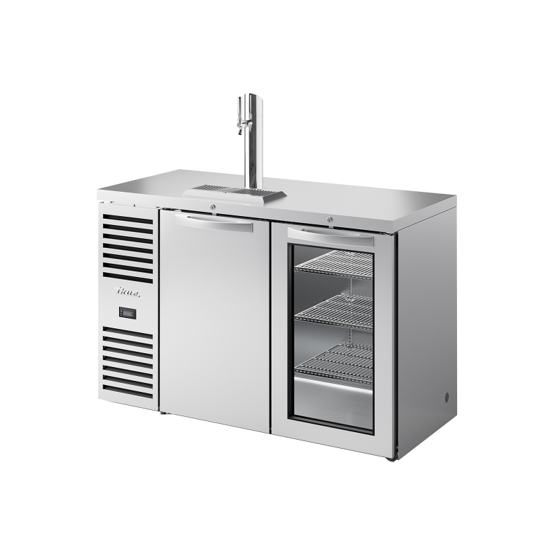 TRUE - Refroidisseur - Distrib. bière, Noir Ext - 2P - L1321 x P631 x H881