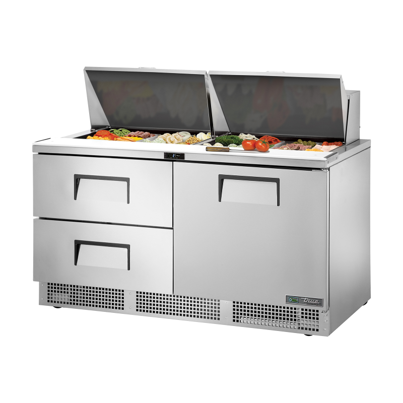 TRUE - Table de préparation - 2P - 18B - L1223 x P801 x H1181 mm