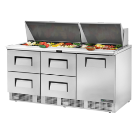 TRUE - Table de préparation - 2P - 2T - 30B - L1832 x P801 x H1181 mm