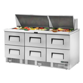 TRUE - Table de préparation - 1P - 4T - 30B - L1832 x P801 x H1181 mm