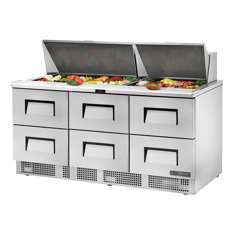 TRUE - Table de préparation - 1P - 4T - 30B - L1832 x P801 x H1181 mm