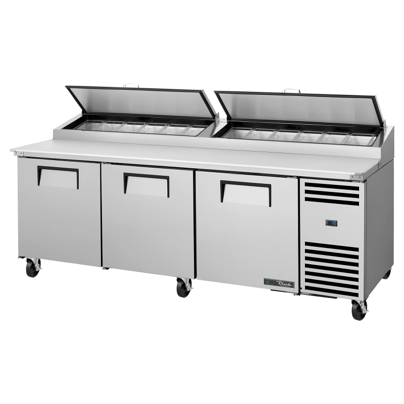 TRUE - Table de Préparation de Pizza - 3P - 12B - L2369 x P854 x H1133 mm