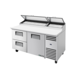 TRUE - Table de Préparation de Pizza - 1P - 2T - 9B - L1709 x P854 x H1133 mm