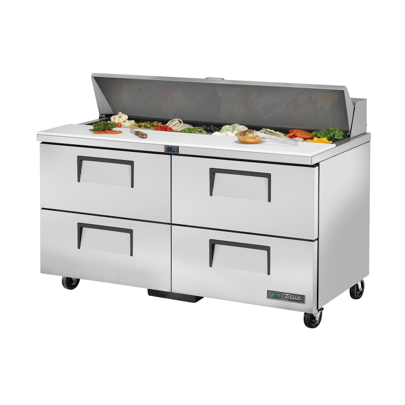 TRUE - Table de préparation - 4T - 16B - L1534 x P766 x H1093 mm