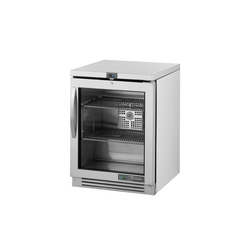 TRUE - Réfrigérateur Comptoir Bas - 1P Vitrée - L610 x P627 x H802 mm