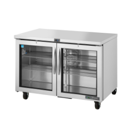 TRUE - Réfrigérateur Comptoir Bas - 2P (vitré) - L1229 x P766 x H839 mm