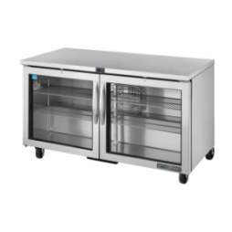 TRUE - Réfrigérateur Comptoir Bas - 2P (vitré) - L1534 x P766 x H839 mm