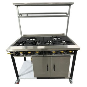 UK GAS Cooker - 6 brûleurs / GAZ NAT / Hard Top