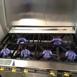 UK GAS Cooker - 6 brûleurs / GAZ NAT / Open Top