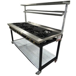 UK GAS Cooker - 9 brûleurs / LPG / Hard Top