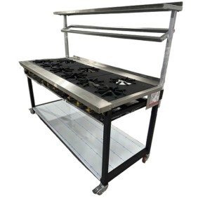 UK GAS Cooker - 9 brûleurs / LPG / Hard Top