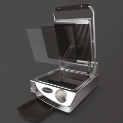 Spidocook - Plaque vitrocéramique SPIDOGLASS / PLAN LISSE NOIR/ ANALOGIQUE