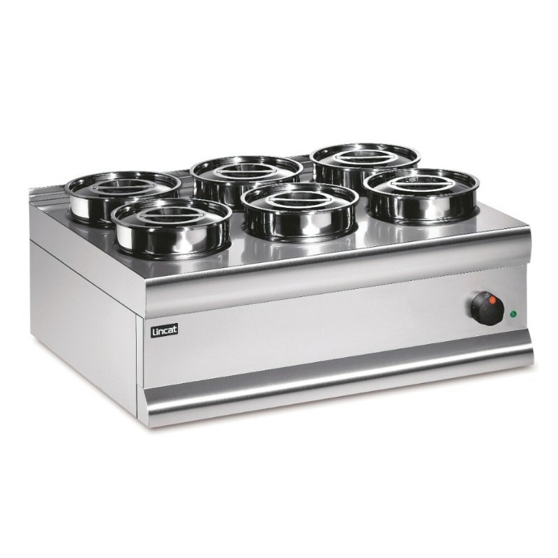 LINCAT Bain Marie Électrique (Pots Ronds - Eau) / 6 Pots