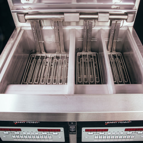 Henny Penny - Friteuse ouverte électrique – GVE 072 - 3 CUVES - 4 PANIERS