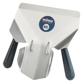WINCO - Pelle à frites INOX double pour droitiers et gauchers