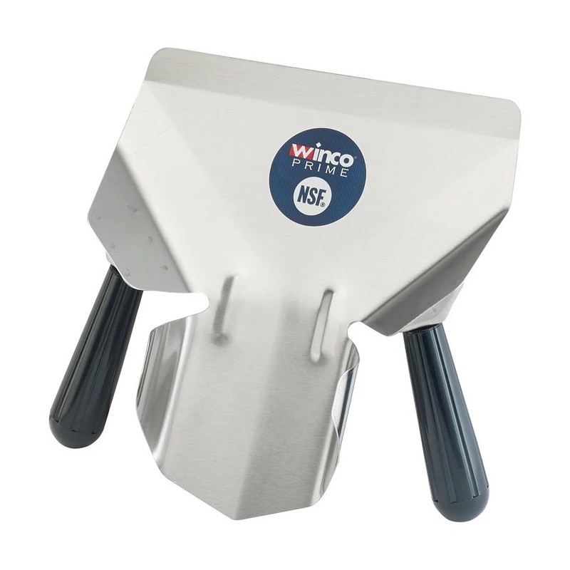 WINCO - Pelle à frites INOX double pour droitiers et gauchers
