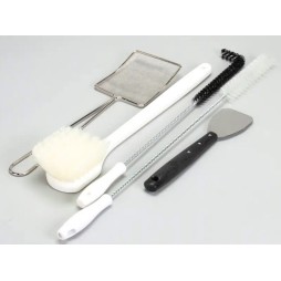 Kit de 3 Brosses Blanches Entretien pour Friteuse